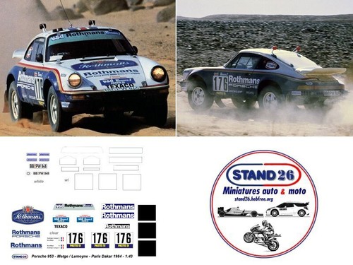 462 decalcomanie porsche - decalcomanie,