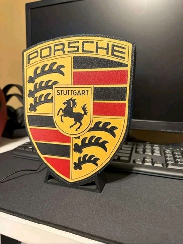 Porsche led lightbox with - porsche,